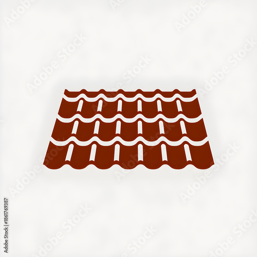 red tile roof illustration