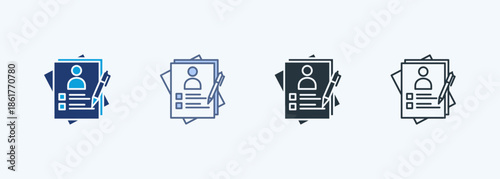 Curriculum Vitae Multiple Style Icon Collection