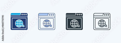 Website Multiple Style Icon Collection