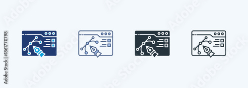 Design Multiple Style Icon Collection