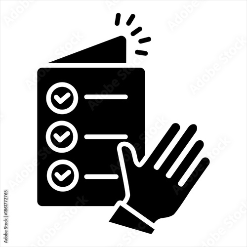 Truth Glyph Icon Vector Illustration