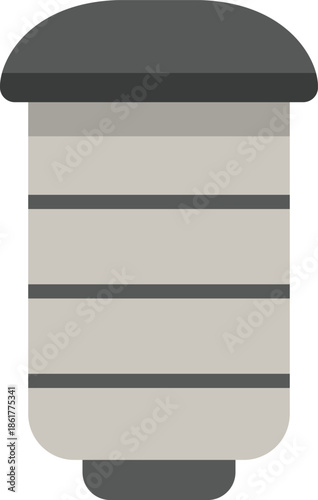 Ribbed industrial pendant lamp