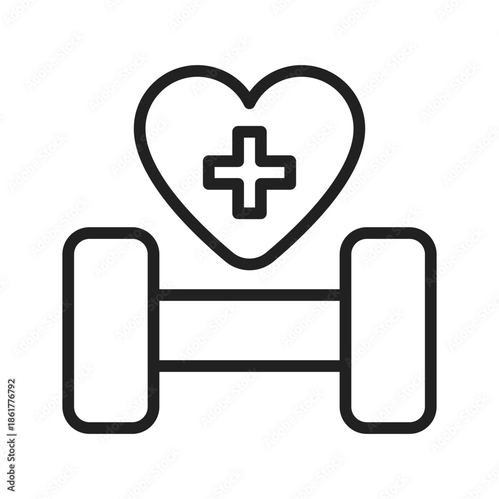 Fototapeta premium Healthy Habits Icon