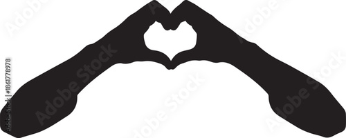 Hands forming a heart shape