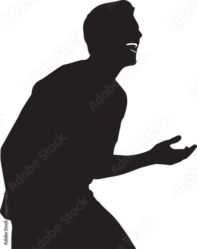 Man in contemplative pose