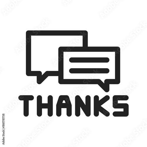 Kind Words Bubble Icon