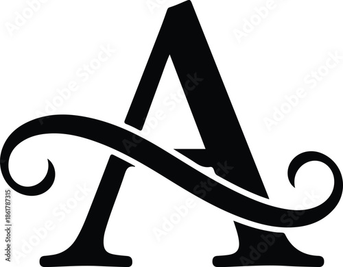 Wallpaper Mural Stylish Initial A Graphic Design Torontodigital.ca