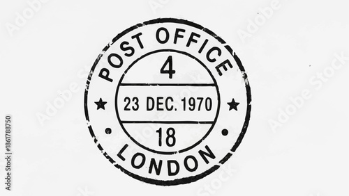 Vintage Post Office London Stamp From 1970.