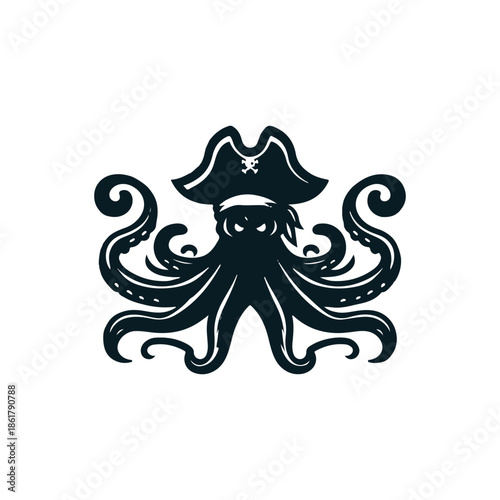 Pirate Octopus Logo