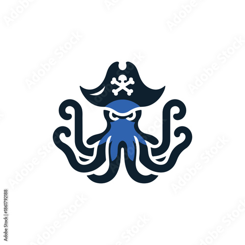 Pirate Octopus Logo
