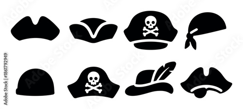 Pirate and historical hats collection pirate hat tricorn hat