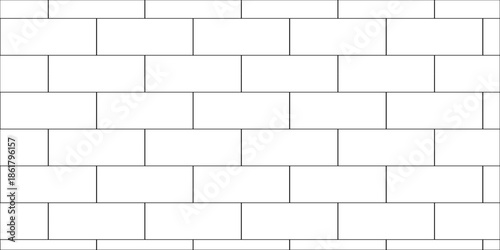Pavement brick wall seamless mosaic stone concrete wall surface tiles. subway vector block rock white brick wall texture background.