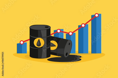 Oil Barrels and Growth Chart
