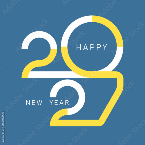 Happy New Year 2027! 2027 year background design.