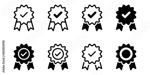 Ribbon set badge medal