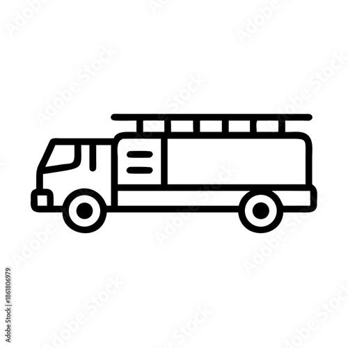 Fire truck ready for action