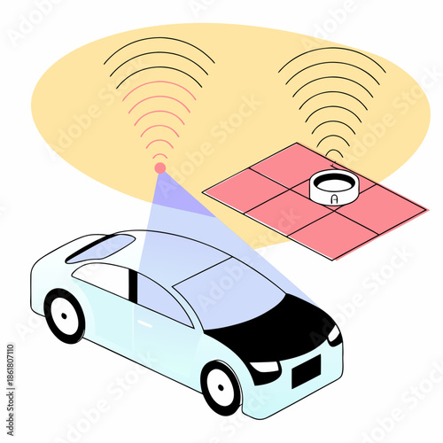 Car receiving wireless signal