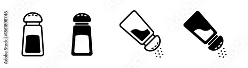 Salt Shaker Icon Representing Seasoning Ingredient With Culinary Spice And Condiment Preparation For Adding Flavor Enhancements In Food Cooking Processes