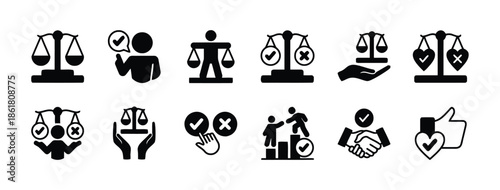 Scales of justice symbols of balance, equality, integrity, fairness and judicial system in court of jurisdiction