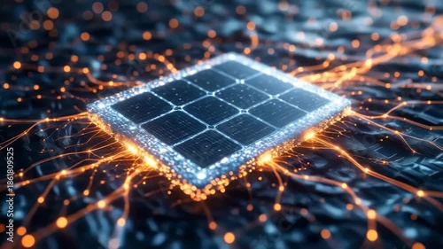 Quantum Circuit Power of Solar Silicon. Video Generative AI.