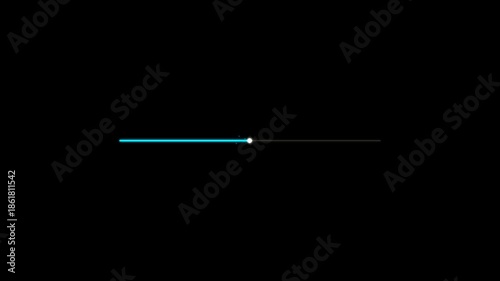 blue progress bar animation overlay on black background