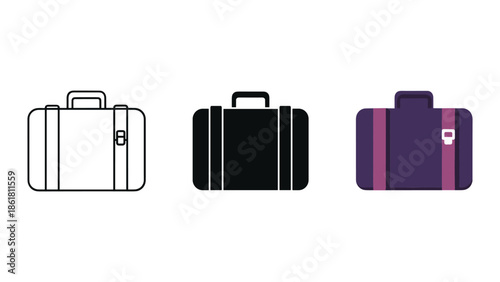Different suitcase designs for travel and journey