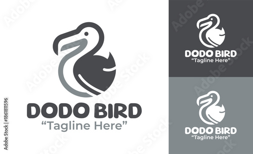 Dodo Bird Logo Modern Minimalist Premium Branding