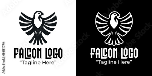 Falcon Logo Modern Minimalist Strong Emblem