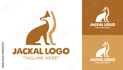 Jackal Logo Modern Minimalist Animal Mark