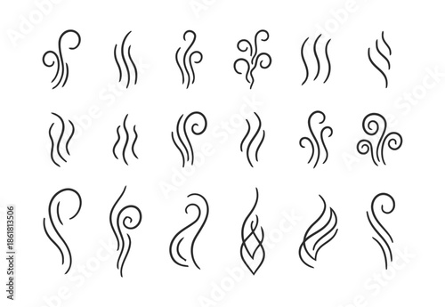 Set of Aromatherapy Line Icons Vector Illustration in Trendy Flat Design Suitable for Graphic Design Business Marketing Content and Web Design