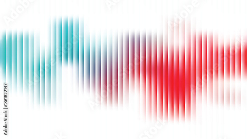 Glass ripple texture with dark gradient background and lilac light streaks. Futuristic distortion, moody abstract glow, reeded vertical blur. Vector illustration