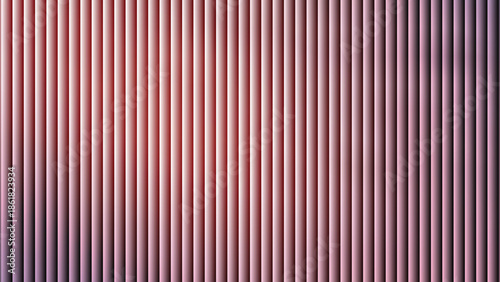 Glass ripple texture with dark gradient background and lilac light streaks. Futuristic distortion, moody abstract glow, reeded vertical blur. Vector illustration