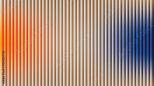 Glass ripple texture with dark gradient background and lilac light streaks. Futuristic distortion, moody abstract glow, reeded vertical blur. Vector illustration