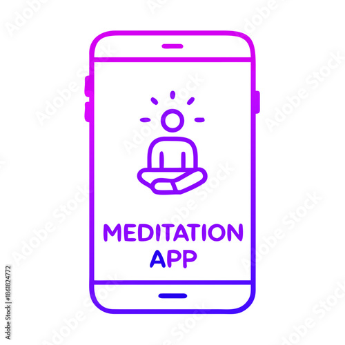 Meditation app display