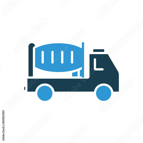 cement icons outline and Flat Style,transparent background.