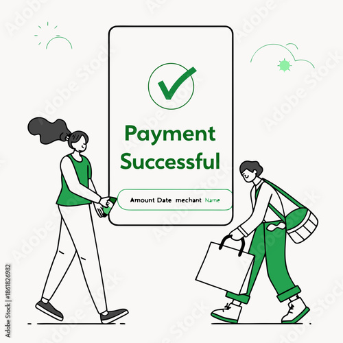 Successful online payment confirmation