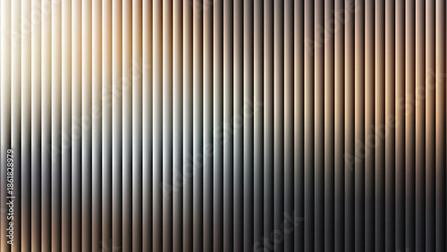 Glass ripple texture with dark gradient background and lilac light streaks. Futuristic distortion, moody abstract glow, reeded vertical blur. Vector illustration