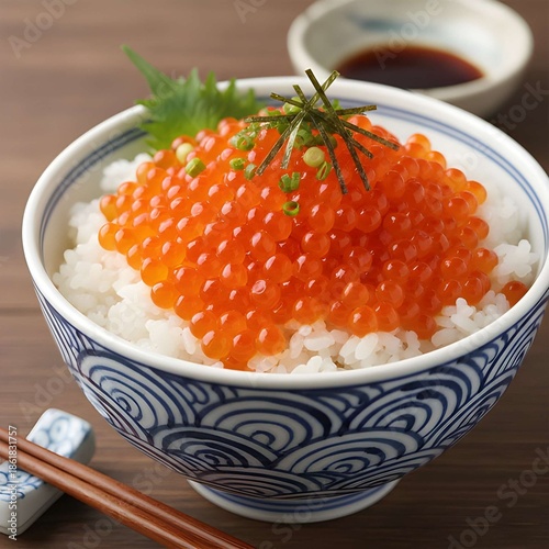 Salmon roe bowl.