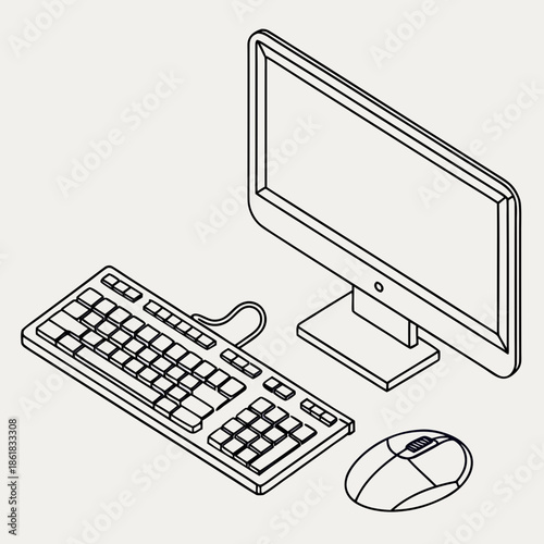 Computer workstation setup