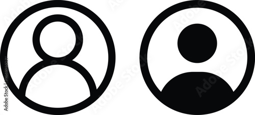 User icon. profile, avatar, Person Profile, User silhouette isolated on transparent background, icon for app or web site, user PNG