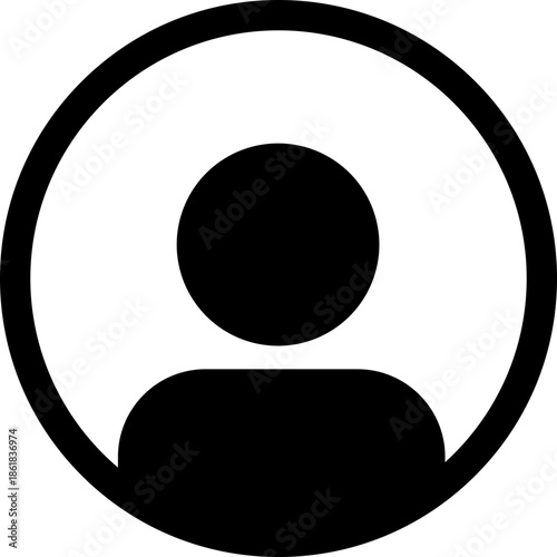 User icon. profile, avatar, Person Profile, User silhouette isolated on transparent background, icon for app or web site, user PNG