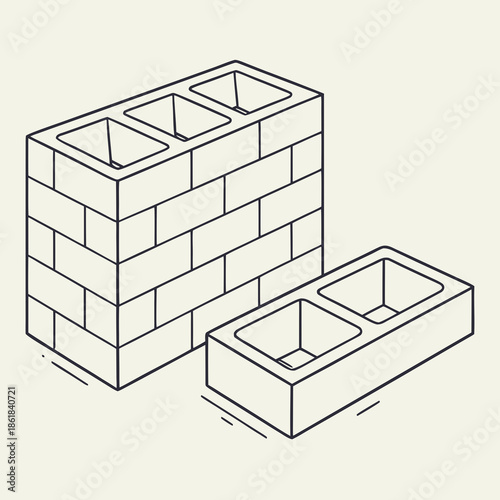 Three hole concrete blocks