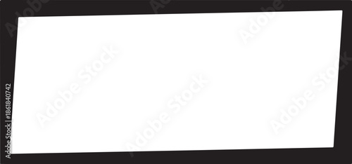 A simple black rectangle on a white background