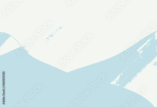 Serene Abstract Landscape with Gentle Waves of Blue and Orange Overlapping in a Minimalistic Contemporary Design