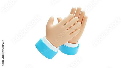 3D Clapping Hands Icon