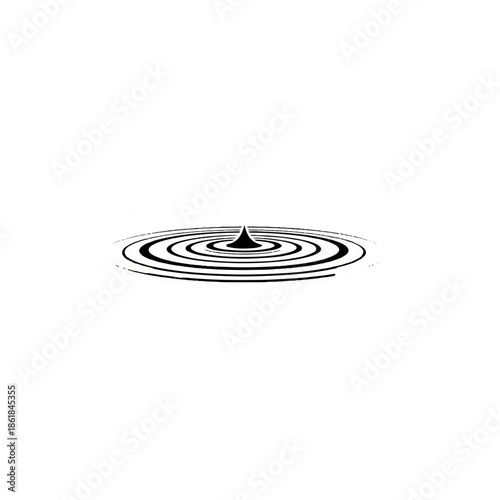 Water Ripple Effect Animation Illustration