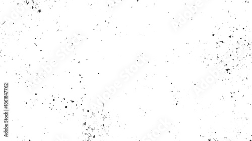 Black ink splatters and dust particles on a white background grunge texture 1