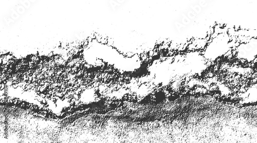 Black and white textured abstract background with rough granular surface grunge
