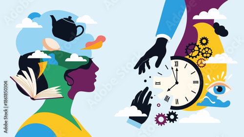 Man Struggling with Time Management Stress.