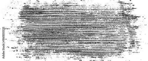 Black horizontal lines and speckles on white background textured overlay grunge abstract